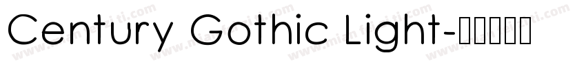 Century Gothic Light字体转换